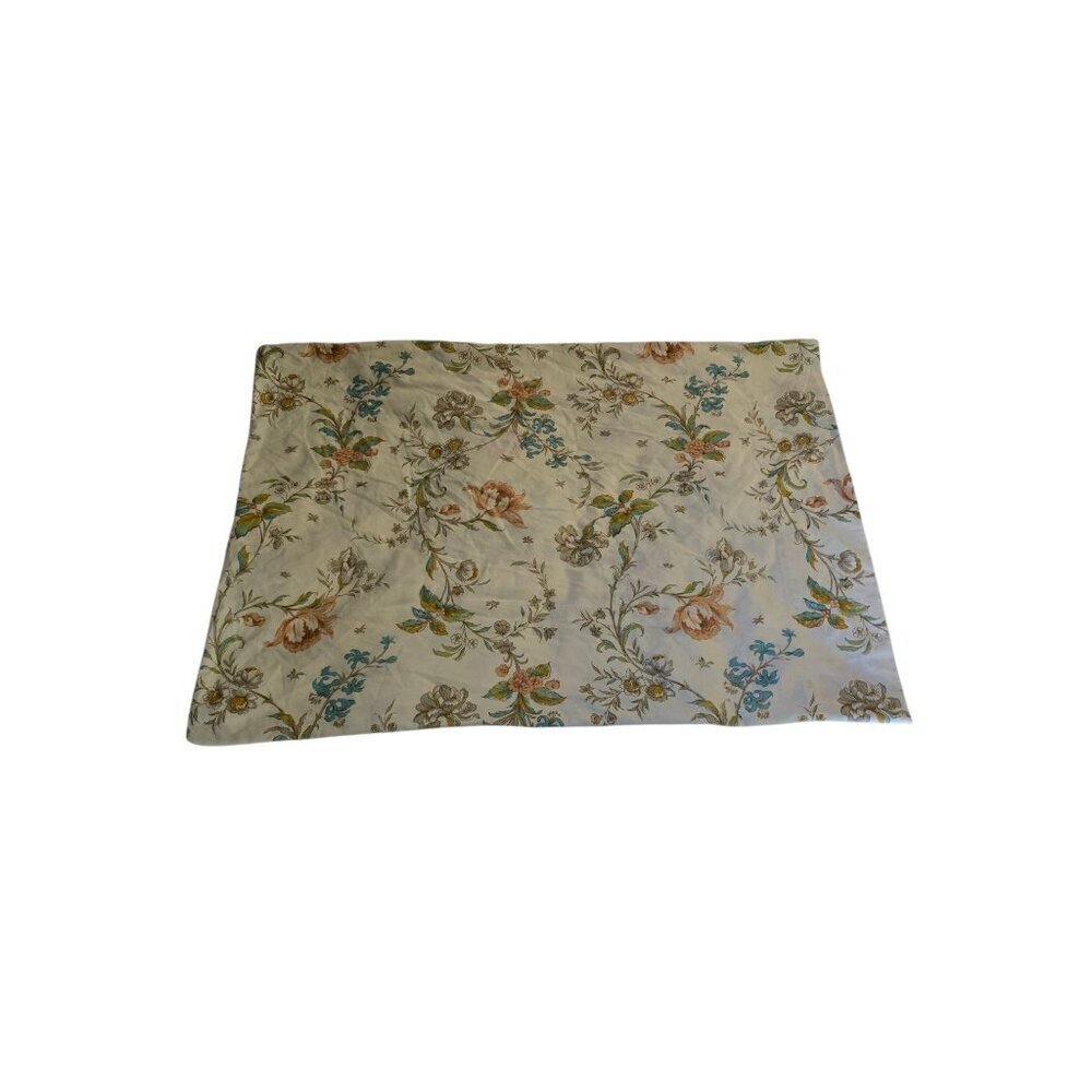 Vintage Springmaid Pink Blue Floral Grannycore Pillowcase